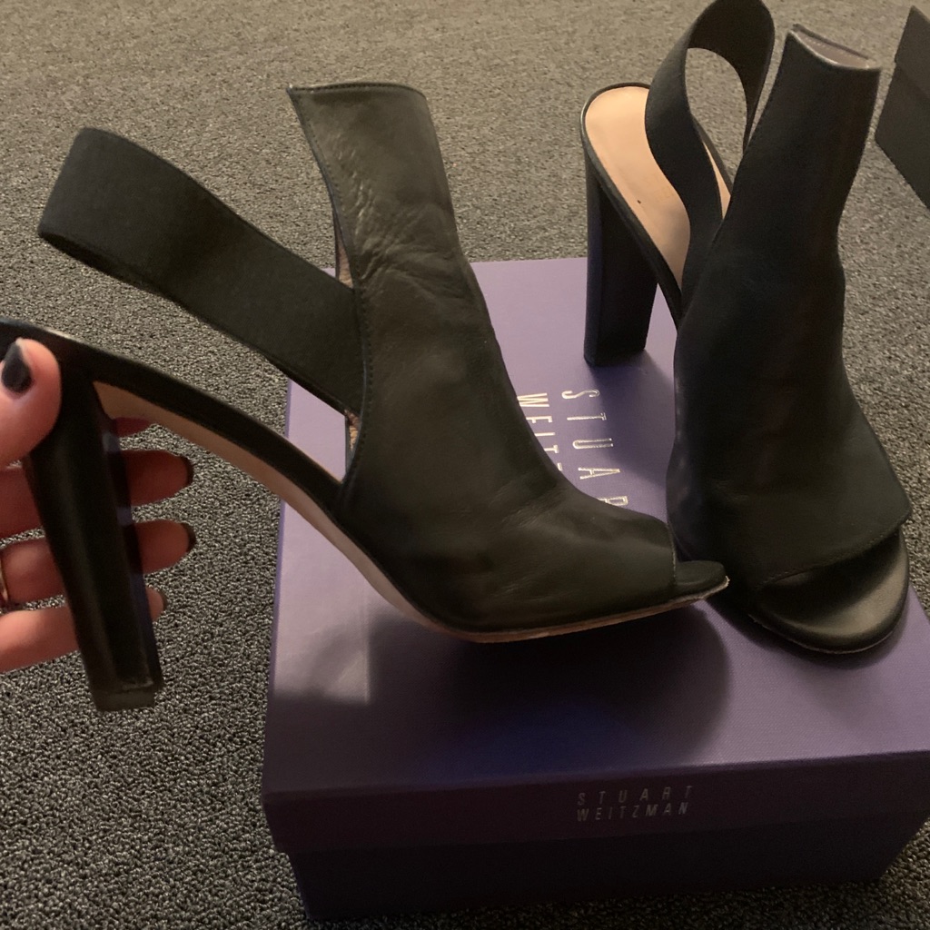 Euc Stuart Weitzman Blocks Heeled Pumps.